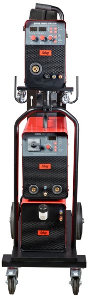 Сварочный полуавтомат INMIG 500T DW SYN + Подающий механизм DRIVE INMIG DW SYN + Шланг-пакет 5 м + Горелка FB 500 3 м + Блок жидкостного охлаждения + Тележка в Уфе фото