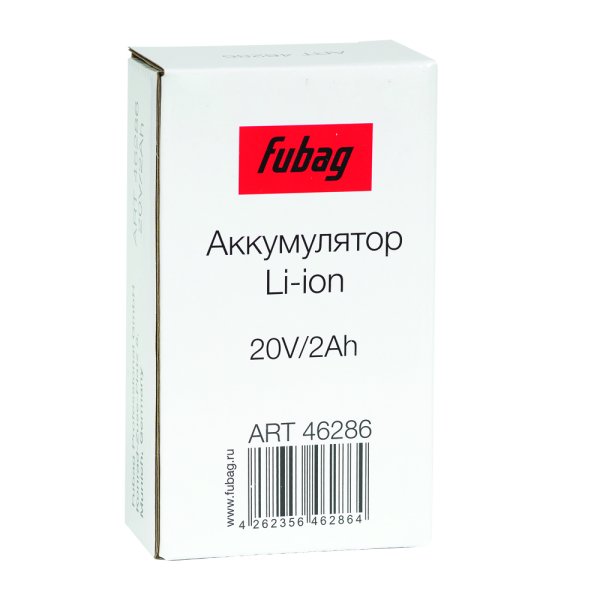Аккумуляторная батарея FLI5S1P1202 Li-ion к бензиновым газонокосилкам FUBAG с электростартером и минирайдеру (20V/2Ah) в Уфе фото