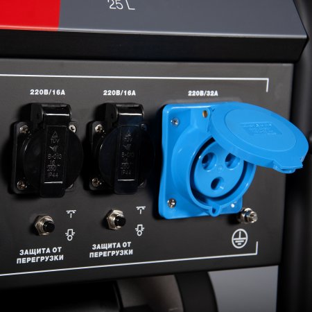 Бензиновый генератор с электростартером и коннектором автоматики FUBAG BS 7500 A ES в Уфе фото