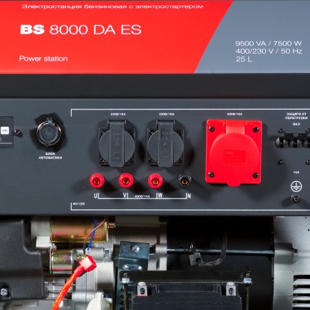 Бензиновый генератор FUBAG BS 8000 DA ES (трехфазный) с электростартером и коннектором автоматики в Уфе фото