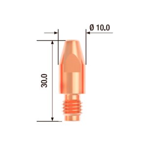 FUBAG Контактный наконечник M8х30 мм ECU D=1.4 мм (10 шт.) в Уфе фото