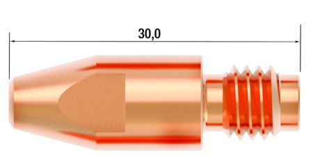 FUBAG Контактный наконечник M8 X 30мм CUCRZR 0.8мм /.030 дюйма в Уфе фото