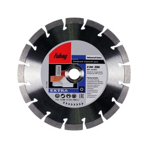 Алмазный отрезной диск FUBAG Universal Extra_ диам. 230/22.2 в Уфе фото